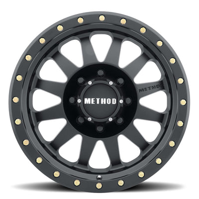 Method MR304 Double Standard 16x8 0mm Offset 8x6.5 130.81mm CB Matte Black Wheel