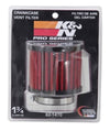 K&N 1.75 inch Vent 3 inch D 2.5 inch H Air Filter - Rubber Top