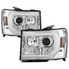 Spyder GMC Sierra 1500/2500/3500 07-13 V2 Projector Headlights - Chrome PRO-YD-GS07V2-LBDRL-C