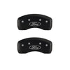 MGP 4 Caliper Covers Engraved Front & Rear Oval logo/Ford Red finish silver ch