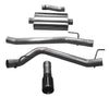 Corsa 2020 Jeep Gladiator JT 3.6L, Single Side Exit Cat-Back Exhaust System w/ Single 4in Black Tip