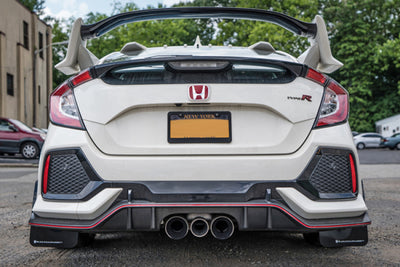 Rally Armor 17-21 Honda Civic Type R Red UR Mud Flap w/ Black Logo