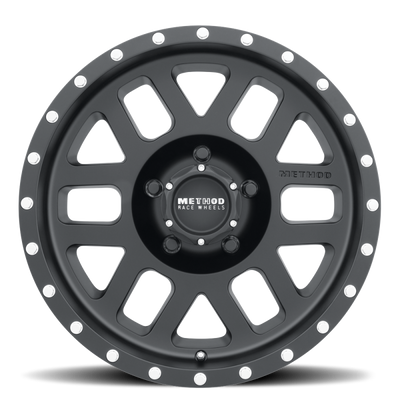 Method MR306 Mesh 18x9 +18mm Offset 5x150 116.5mm CB Matte Black Wheel