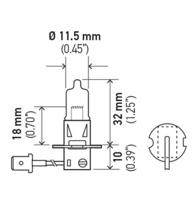 Hella H3 Halogen Bulb *Must Order Qty 10*