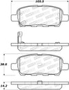 StopTech Sport Brake Pads w/Shims and Hardware - Rear