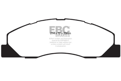 EBC 09-11 Dodge Ram 2500 Pick-up 5.7 2WD/4WD Greenstuff Front Brake Pads