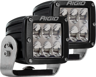 Rigid Industries D2 HD Black- Driving - Set of 2