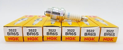 6 Plugs of NGK Standard Series Spark Plugs BR6S/3522