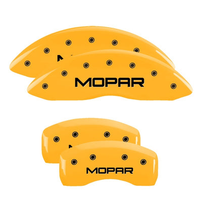 MGP 4 Caliper Covers Engraved Front & Rear C5/Corvette Yellow finish black ch