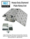 Ramp End - Heavy-Duty Diamond Plate for ATV, Motorcycles & Lawnmowers