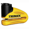 TRIMAX Hardened Metal Rotor/Disc Lock 10mm Pin Yellow