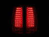 ANZO 2007-2014 Chevrolet Suburban LED Taillights Red/Clear G4