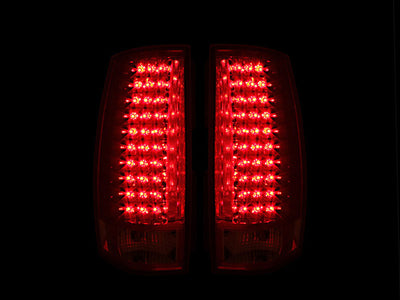 ANZO 2007-2014 Chevrolet Suburban LED Taillights Red/Clear G4