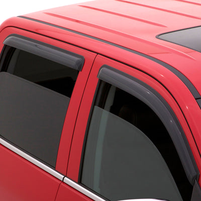 AVS 12-18 Nissan Versa (Excl. Hatch) Ventvisor Outside Mount Window Deflectors 4pc - Smoke