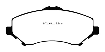 EBC 08-11 Chrysler Town & Country 3.3 Ultimax2 Front Brake Pads