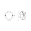 Rigid Industries 2022+ Toyota Tundra A-Pillar Light Kit (4in 360-Series)