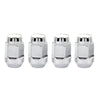 McGard Hex Lug Nut (Cone Seat Bulge Style) 1/2-20 / 3/4 Hex / 1.45in. Length (4-pack) - Chrome