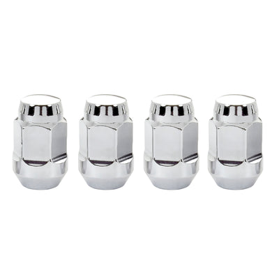 McGard Hex Lug Nut (Cone Seat Bulge Style) 1/2-20 / 3/4 Hex / 1.45in. Length (4-pack) - Chrome