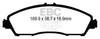 EBC 14+ Acura MDX 3.5 Ultimax2 Front Brake Pads
