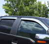 AVS 11-18 Jeep Grand Cherokee Ventvisor Outside Mount Front & Rear Window Deflectors 4pc - Chrome