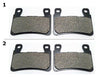 FA265 2 SETS FRONT BRAKE PAD FITS: 2002-2007 HONDA VTR 1000