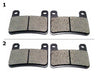 FA379 2 SETS FRONT BRAKE PAD FITS: 2004-2005 SUZUKI GSXR 750 K4/K5