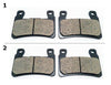 FA296 2 SETS FRONT BRAKE PAD FITS: 2005-2009 HONDA CB 1300(Superfour ABS)