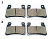 FA296 2 SETS FRONT BRAKE PAD FITS: 2005-2009 HONDA CB 1300 S5/S6/S7/S8/S9