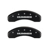 MGP 4 Caliper Covers Engraved Front & Rear Hummer Red finish silver ch