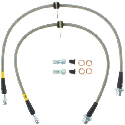 StopTech 02-12 Toyota Camry Coupe/Sedan / 04-08 Solara Rear Stainless Steel Brake Lines