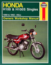 1980-1992 HONDA H100 & H100S Singles Haynes Manual