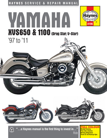 1998-2011 YAMAHA XVS650 & 1100 V-Star & Drag Star Haynes Manual