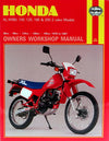 1978-1987 HONDA XL/XR 80cc-200cc Haynes Manual