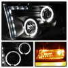 Spyder Dodge Ram 1500 09-14 10-14 Projector Headlights Halogen- LED Halo LED - Blk PRO-YD-DR09-HL-BK