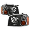 xTune 01-04 Nissan Frontier OEM Headlights - Black (HD-JH-NF01-AM-BK)