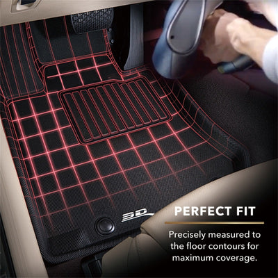 3D MAXpider 2013-2019 Toyota/Subaru/Scion FR-S Kagu 2nd Row Floormats - Black
