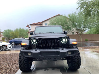 Oracle Jeep JL/Gladiator JT Oculus Switchback Bi-LED Projector Headlights - Amber/White Switchback