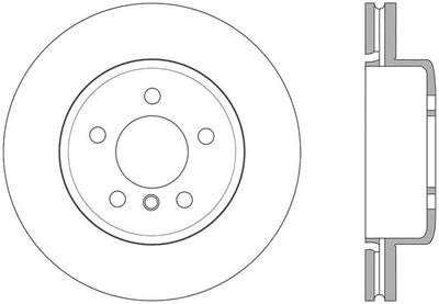 StopTech Sport 14-15 BMW 435i Rear Right Slotted Brake Rotor