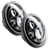 Oracle 7in High Powered LED Headlights - Black Bezel - Red