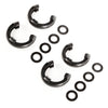 Rugged Ridge 3/4in Black D-Ring Isolator Kit