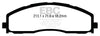 EBC 13+ Ford F250 (inc Super Duty) 6.2 (2WD) Extra Duty Front Brake Pads