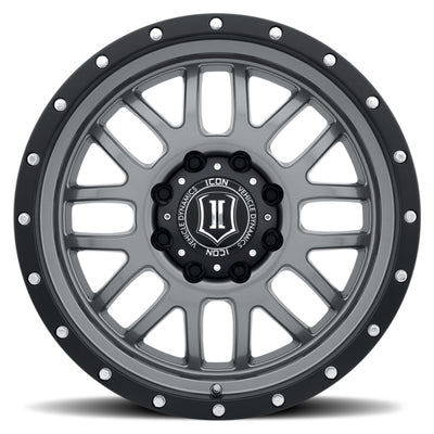 ICON Alpha 20x9 8x180 12mm Offset 5.5in BS Gunmetal Wheel