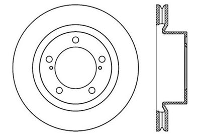 Stoptech 08-11/13-18 Toyota Land Cruiser Front Premium High Carbon Cryo Brake Rotor