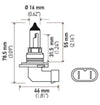 Hella Optilux HB4 9006 12V/55W XY Xenon Yellow Bulb