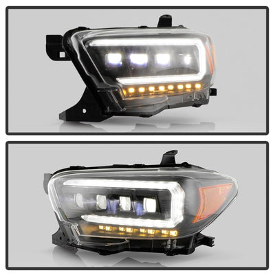 Spyder 16-20 Toyota Tacoma Halogen Model Only High-Power LED Headlights - Black PRO-YD-TT16HALAP-BK
