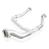 Stainless Works 2015-16 F150 2.7L Downpipe 3in High-Flow Cats Y-Pipe Factory Connection