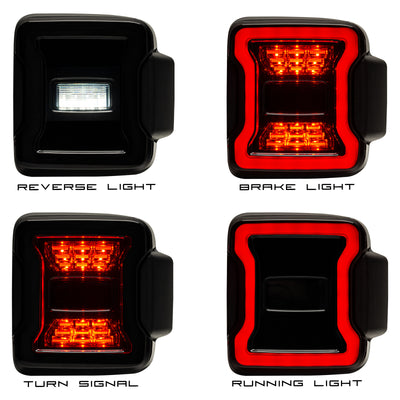 Oracle Jeep Wrangler JL Black Series LED Tail Lights