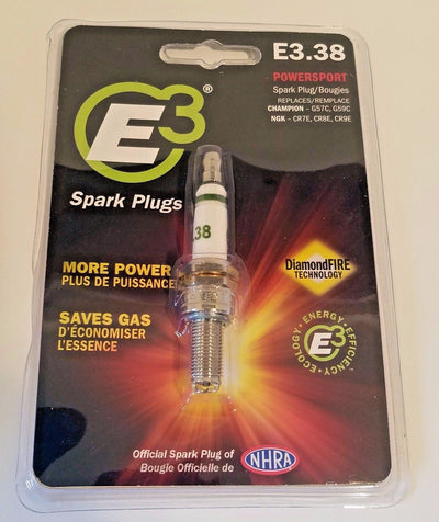 E3 Spark Plugs E3.38 Replaces (NGK CR7E, CR8E, CR9E CHAMPION G57C, G59C) 4 Plugs