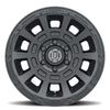 ICON Thrust 17x8.5 6x5.5 25mm Offset 5.75in BS Satin Black Wheel
