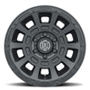 ICON Thrust 17x8.5 6x5.5 0mm Offset 4.75in BS Satin Black Wheel